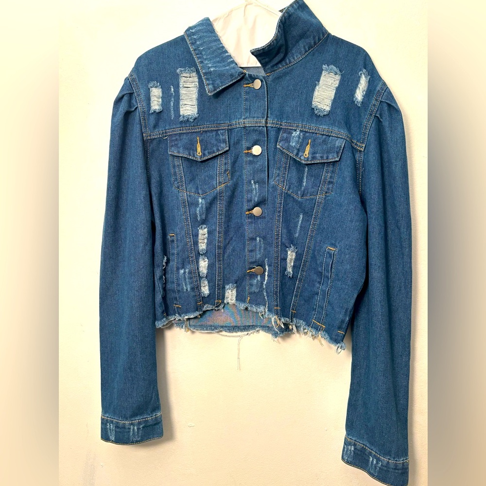 Ripped Jean Jacket